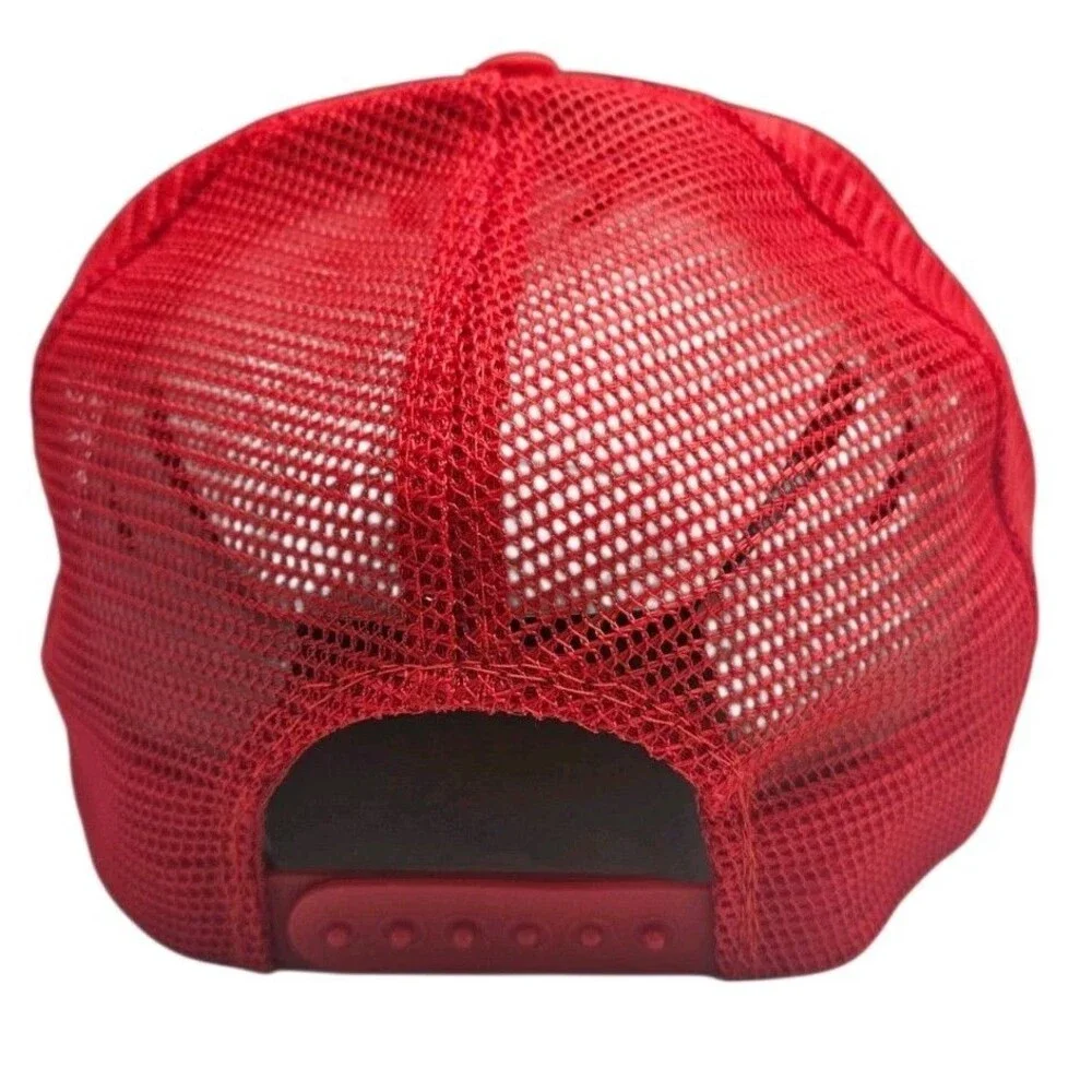 Vintage Attarco Trucker Hat Cap Snapback Red Mesh Japanese Engines Promo 80s 90s